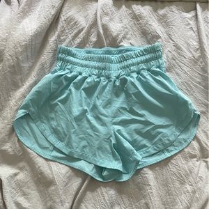 Lululemon Track That High Rise Shorts 3” Icing Blue Size 6